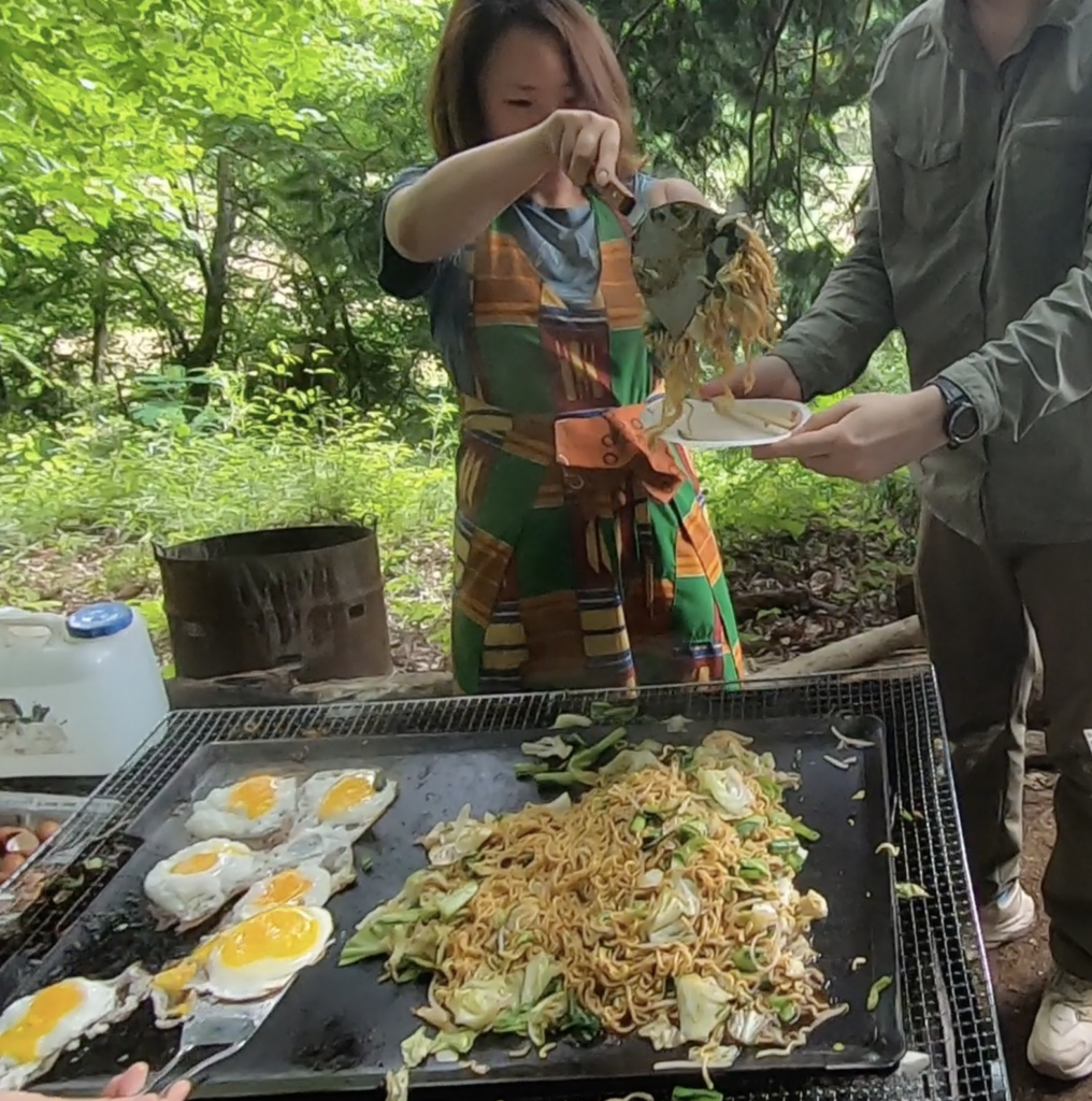 森で鉄板焼きそば&腰越城ハイキングイベントを開催しました！